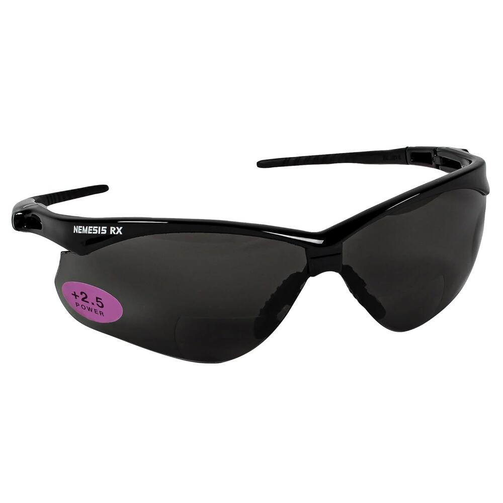KleenGuard V60 Nemesis Vision CorrectionSafety+2.5 Diopters, Black Frame, 1 Pair